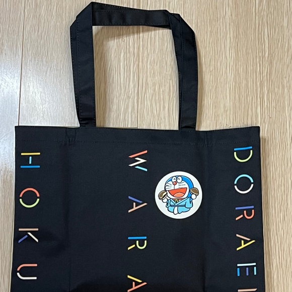 Waraku Doraemon Hokusai Ukiyoe Tote Bag - Picture 6 of 6